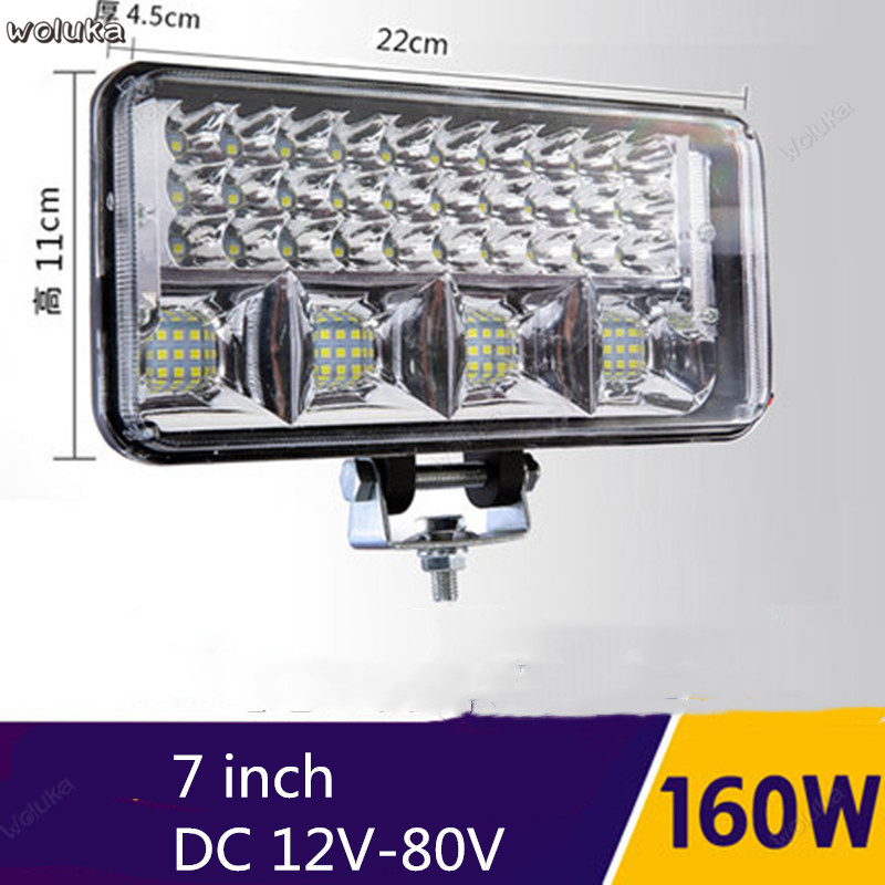 LED truck spotlight car 12V 24V super bright fog light reversing light tractor modified long strip spotlight CD50 Q04: J