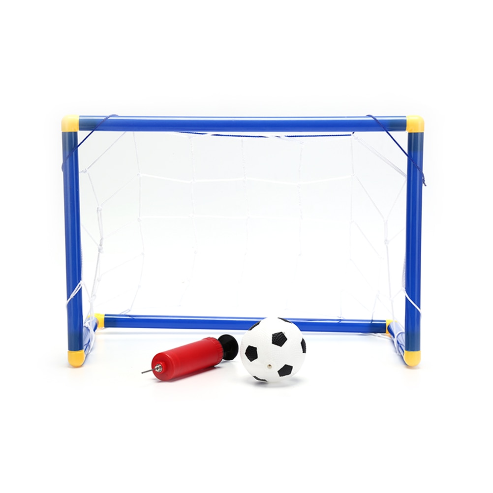Detachable DIY Children Sports Soccer Goals Practice Scrimmage Game Football Gate DIY With Soccer Ball and Pump