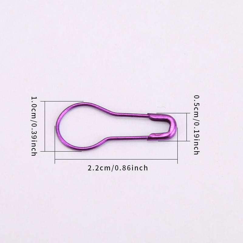 100/200/300Pcs Cucurbit Pear Shaped Metal Safety Pin DIY Clothing Sewing Markers Crochet Tools Needle Clip