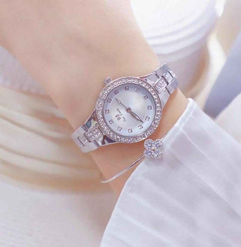 Luxe Vrouwen Rose Goud Horloge Mode Dames Quartz Diamond Horloge Elegante Vrouwelijke Horloges Reloj Mujer 2022 Vrouwelijke Klok