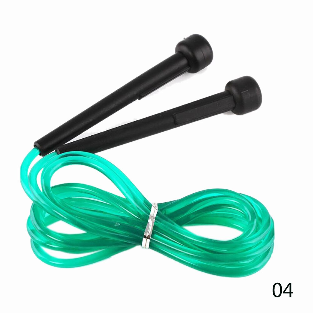 Adjustable Skipping Rope Transparent PVC Eco-friendly Fitness Exercise Jump Rope: green
