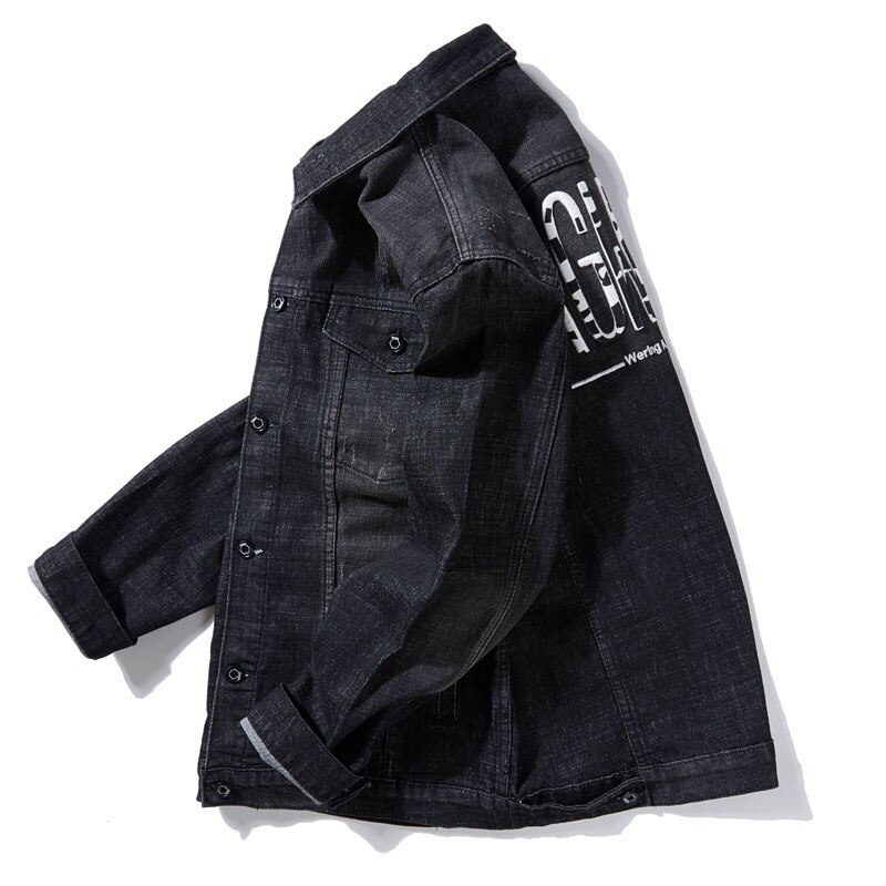 Herbst Frühling 2022 Plus Größe 8XL 6XL 5XL 4XL 3XL MAX BRUST 151CM Denim Jacke Männer dowm kragen lässig Männlichen Balck oben