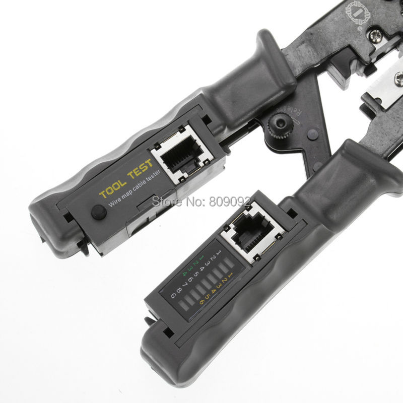 TL-N568CR Network Tellphone LAN Cable Stripper Crimper Cutter Tester RJ45/RJ12/RJ11 8P 6P Network Crimper Tester
