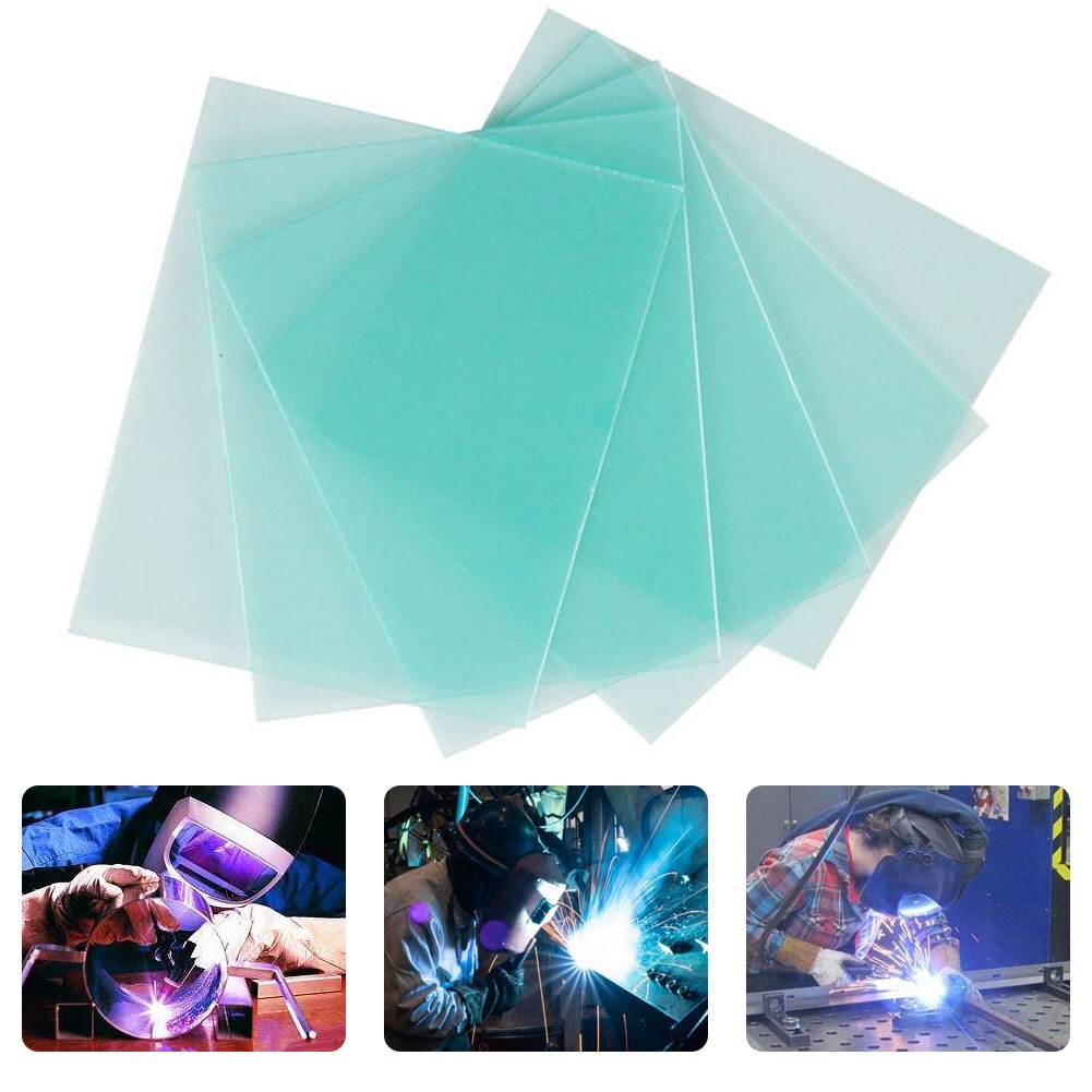 10 pc Welding Helmet Lens Plastic Plate High Temperature Resistance of Cover Solar Auto Darkening Welding Mask Protect Lens Tool