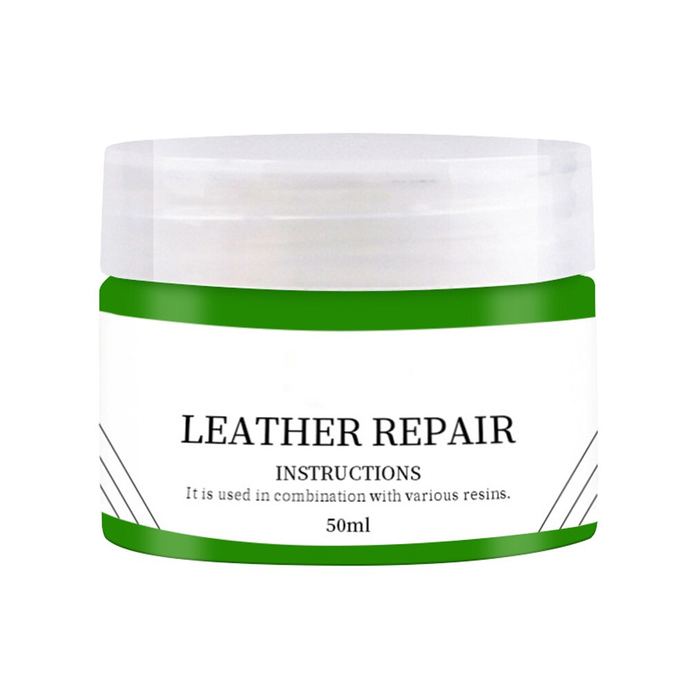 Leather Recolor Cream Repair Gel Scratch Remover for Leather Furniture Sofa Bag Shoes Care Cleaning 50ml FAS6: Green
