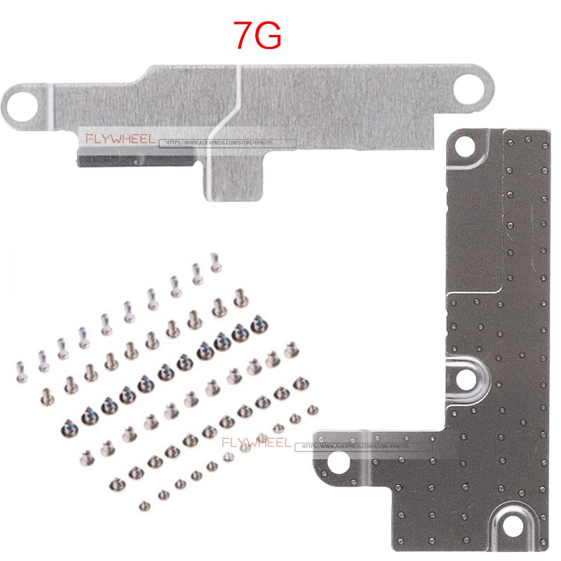1set For iPhone 5 5S 6 6S 7 8 Plus LCD Display Metal Bracket Cover +Battery Spacer Metal Plate Holder With All Set Screws