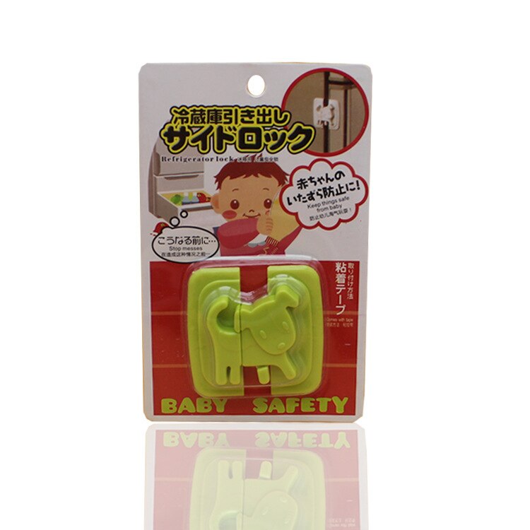 freundlicher Sicherheit Tragbare Kunststoff Kühlschrank Wc Multifunktionale Sicherheit Schloss Baby Sicherheit Schlösser Schrank Tür Zubehör: Grün