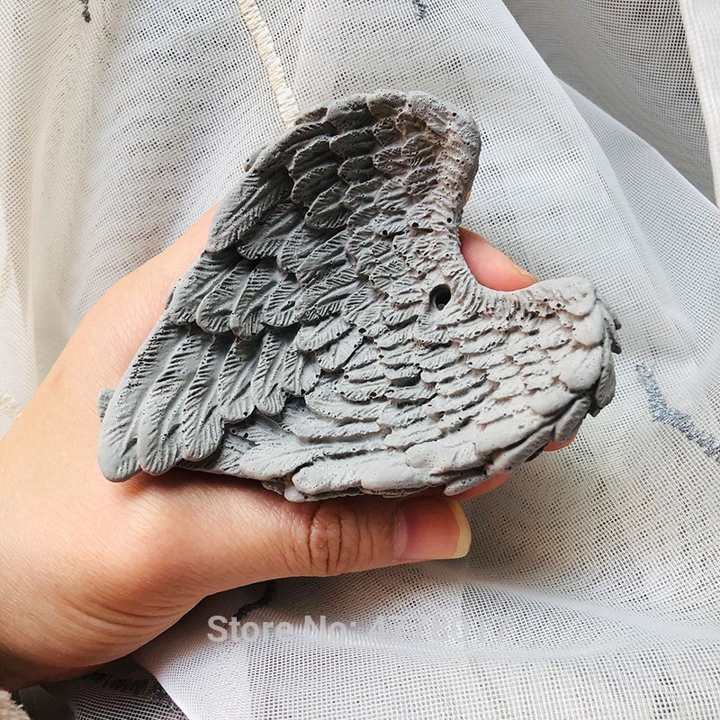 Benedizione angelo ali forma stampi in silicone stampi per gesso gesso decorazione auto stampo in argilla fai da te decorazione domestica in cemento
