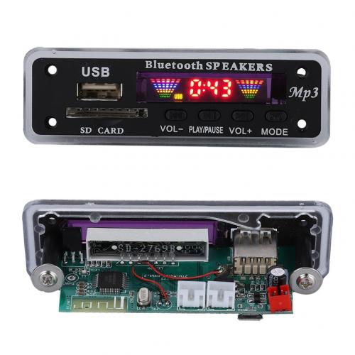 Car Speaker FM Radio Security Digital Card Wireless Bluetooth MP3 Decoder Module: Default Title