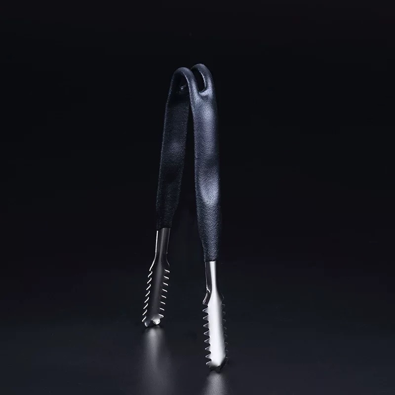 Barra Soul Clip de hielo de acero inoxidable pinza de barbacoa pinzas para comida, hielo y sartén pinzas de hielo accesorios de cocina para Bar herramientas de Bar