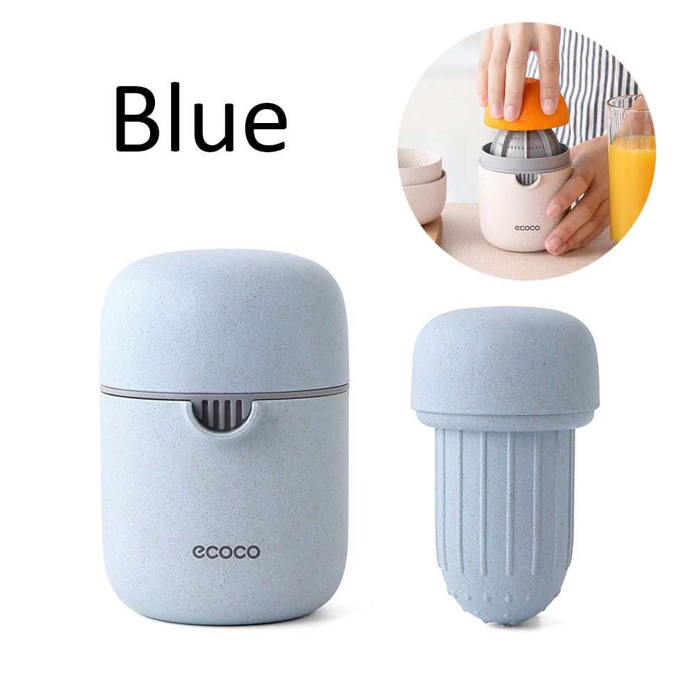 Manual Citrus Juicers Manual Lemons Orange Juicers Hand Press Kitchen Fruit Squeezer 100% Juice Potable Juicer Machine: Blue