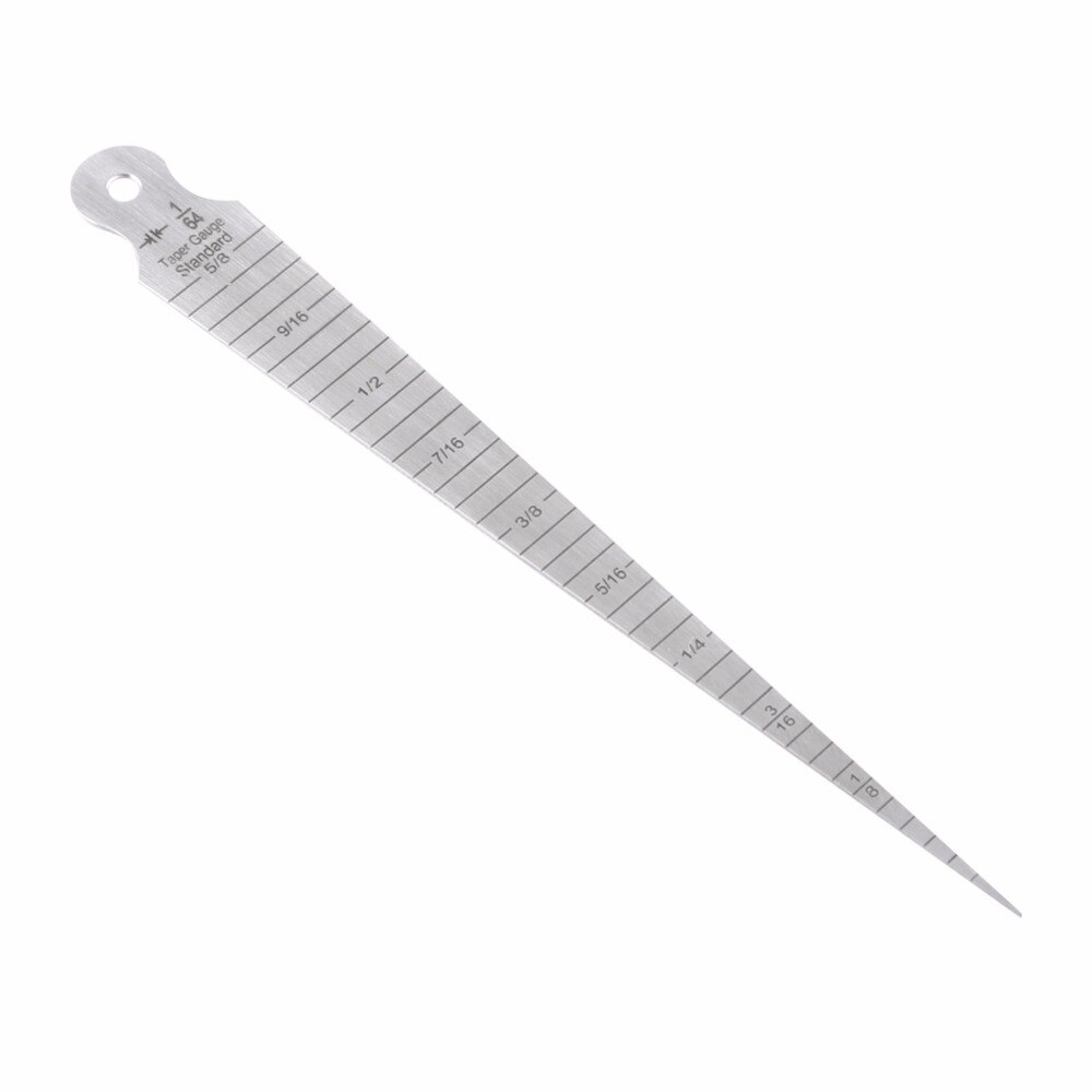 1pc 1-15mm Stainless Steel Taper Gauge Feeler Gap Hole Measuring Tool Double Side Wedge Feeler Hole Gap Taper Aperture Scale