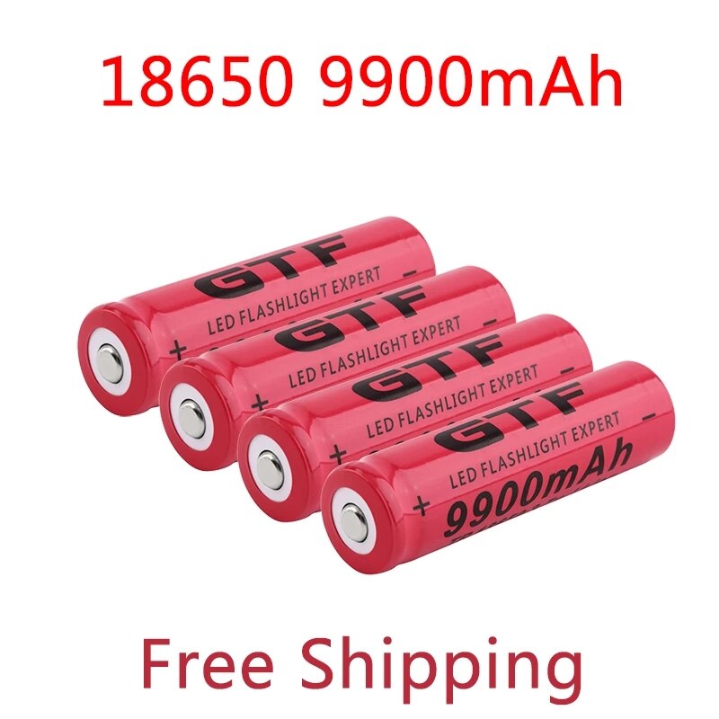 10 pz/lotto nuova batteria 18650 3.7V 9900mAh batteria ricaricabile agli ioni di litio per torcia a Led giocattolo torcia batteria 18650