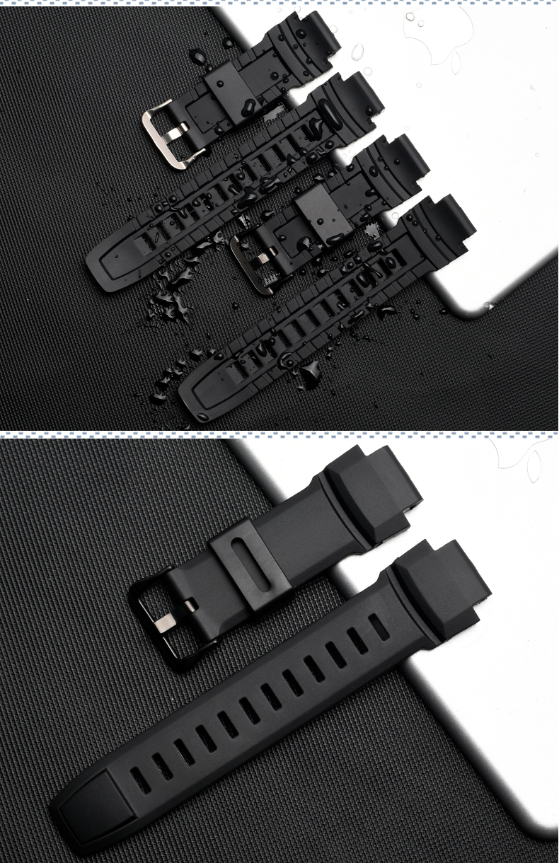 20mm Silicone Watch Strap for Casio Bracelet Calculator Digital Watch Band W- 720 W-722 W-741 WL-100 CA-53W CA53 CA 53 CA-61