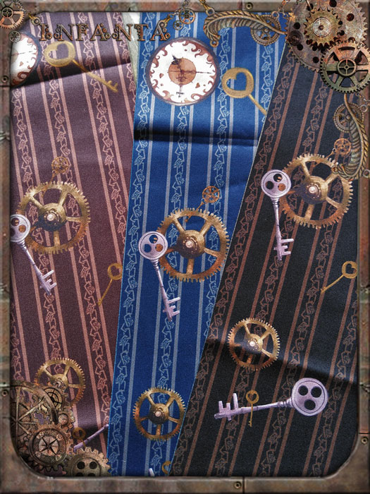 Infanta Branded Dikke Panty Steampunk Gear Gedrukt Lolita Panty