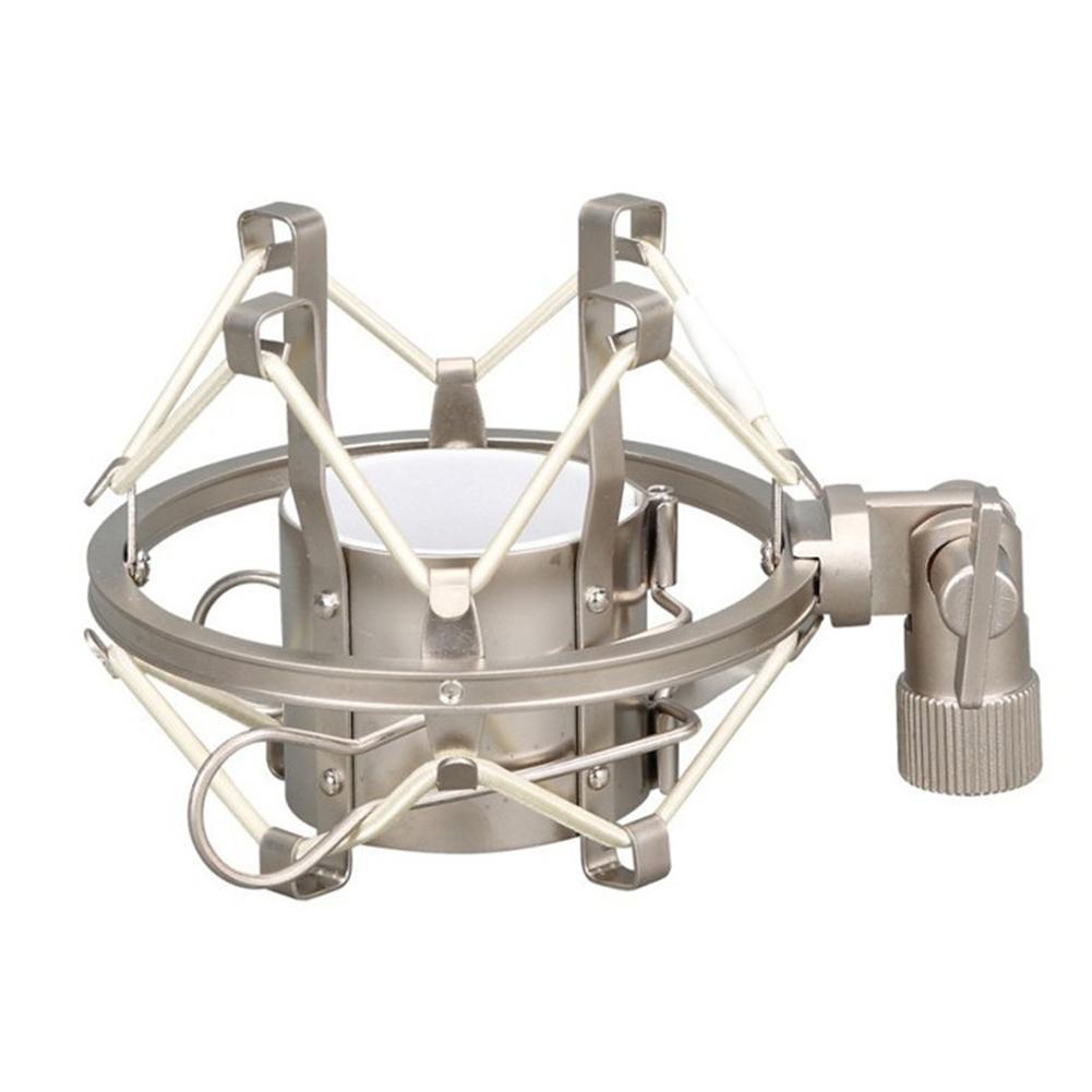 1Pcs Metal Microphone Shock Mount Locking Knob Reduce Noise Broadcast Clip Studio Recording Mic Holder Accessories: B
