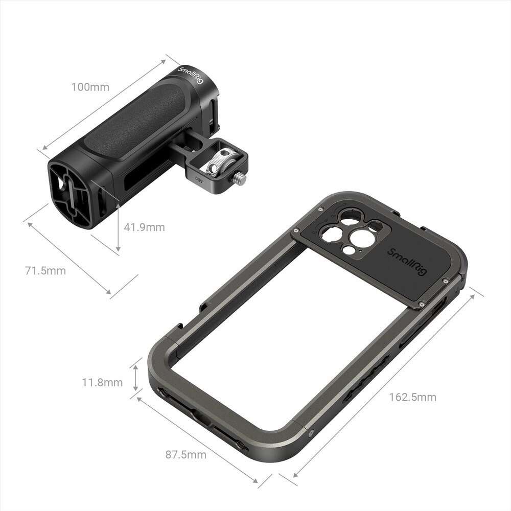 Smallrig Smart Telefoon Handheld Video Rig Kit Voor Iphone 12 Pro /Max Met Koud Shoe Mount Voor Film Maken en Vlog 3175/3176