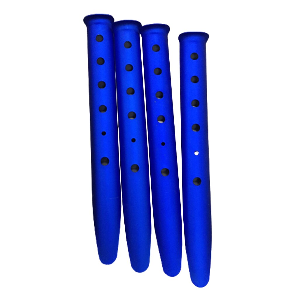 5 X Orange Aluminium Alloy Camping Hiking Trip Tent Pegs Stake Nail 31cm- Random Color