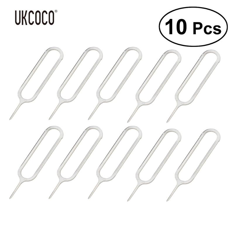 UKCOCO 10 Pcs Universal Sim Card Tray Pin Ejecting Removal Needle Opener Ejector For HTC Samsung iPhone Xiaomi