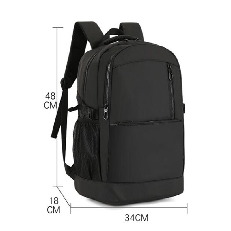Large Capacity Men Backpack Laptop Black Casual University Student School Backpack