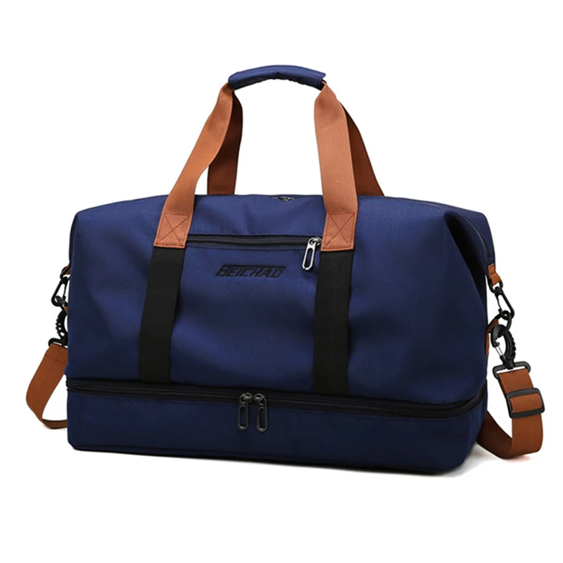 Reistas Heren Dames Handbagage met grote capaciteit Droog-nat Scheiding Sport Fitnesstas Reispakket voor korte afstanden: Army Green