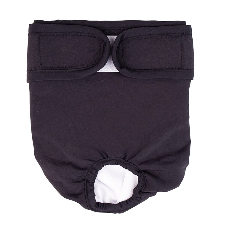 Animal de estimação calças fisiológicas para pequeno cão grande filhote de cachorro fralda macio à prova de vazamento calça lavável durável roupa interior do animal de estimação curto fralda: WHITE / XS