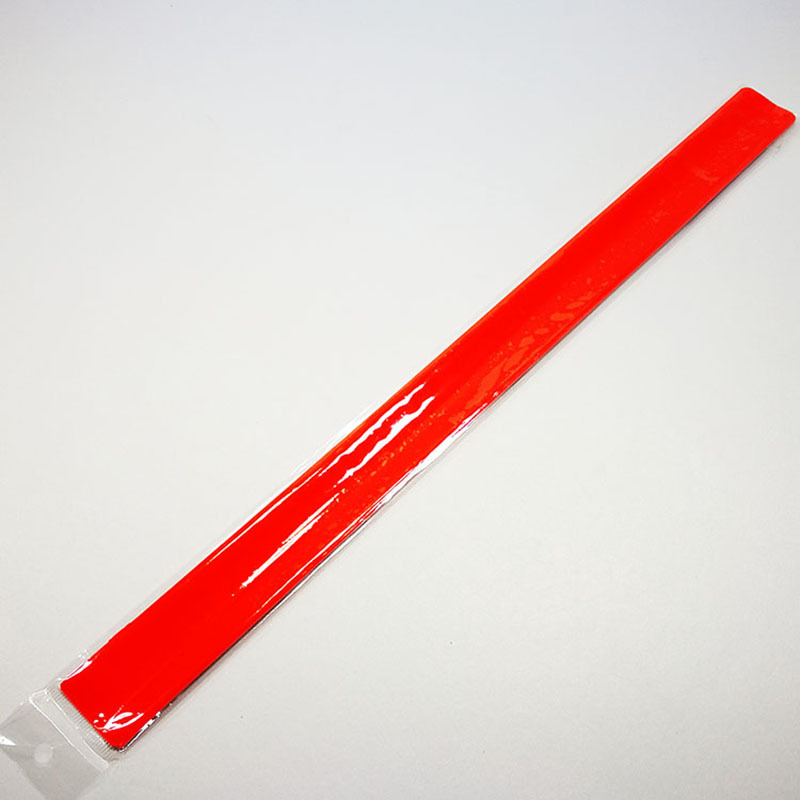 Tiras reflectantes para bicicleta, 2 uds., lazo de seguridad para piernas, correa reflectante, Material reflectante, capa de lluvia de seguridad para el tráfico, cinta reflectante: Rojo