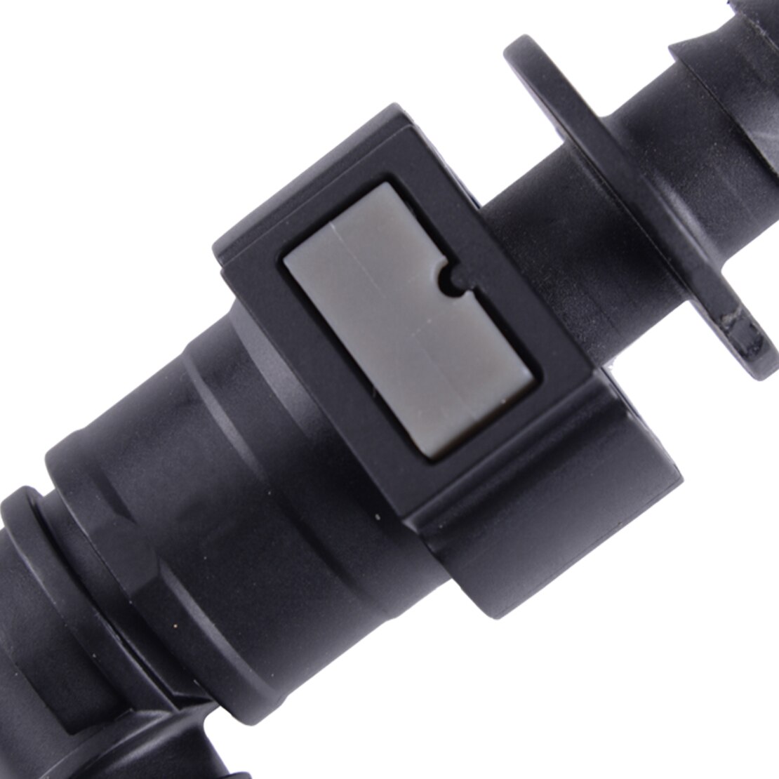 beler Male 11.8MM SAE &amp; Female 3/8&quot; 10MM Elbow Quick Release Disconnect Connector for Nylon Fuel Line Rubber Hose Coupler