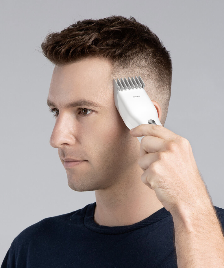 Trådløs usb genopladelig elektrisk hårklipper cutter maskine med justerbar kam enchen boost hår trimmer til mænd børn