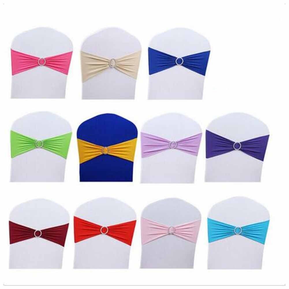 Couverture élastique avec nœuds papillon décoratifs | Boucle de dos, nœuds papillon, décoration de dos de chaise, article nœud pour fêtes de mariage,
