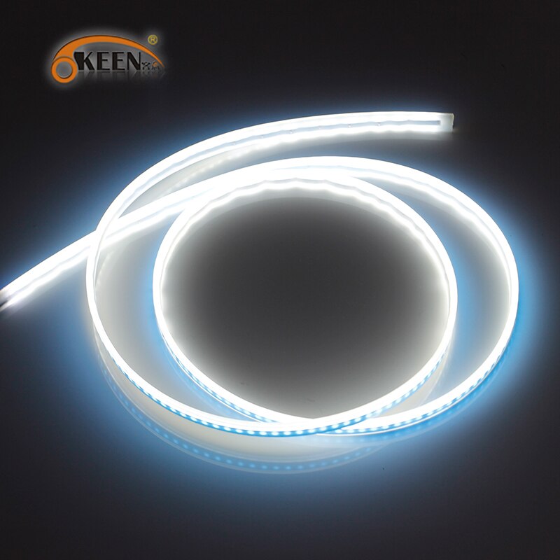 Okeen Waterdichte Led Drl Strip 180 Cm Dagrijverlichting Flexibele Zachte Buis Kap Auto Led Strip Wit 12V led Strip Voor Auto