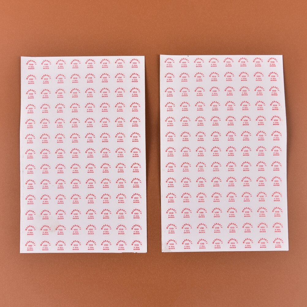 208 Pcs/lot Diameter 10 Mm Warranty Sealing Label Sticker Void If Seal Broken Damaged, Universal With Years And Months