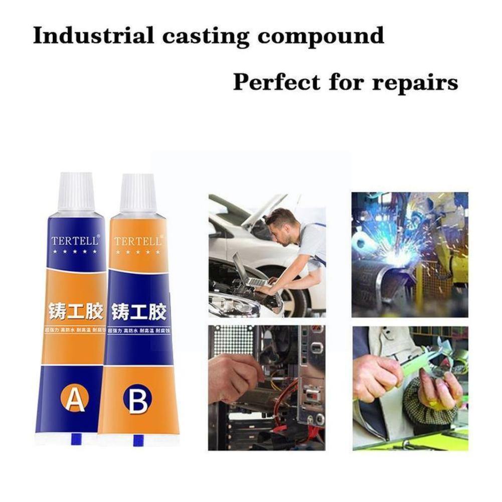100g Industrial Repair Paste Glue Metal A&amp;b Adhesive Glue Weld Heat Tool Cold Paste Agent Gel Resistance Repair Casting Y1v4