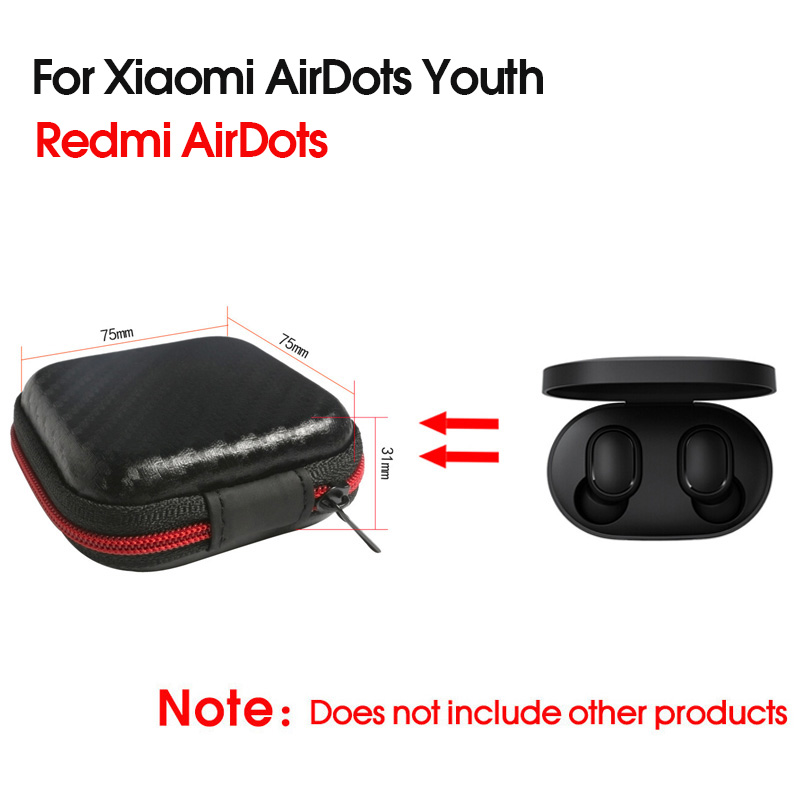 3 IN-1 Case Protection Cover Redmi AirDots Mi Air dots Silicone Case Carabiner Wireless Bluetooth Case for Xiaomi Redmi AirDots