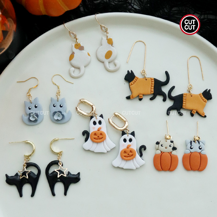 Leikkausleikkaus | halloween-polymeerisavileikkurit | halloween-leikkurit | savikorvakoruleikkurit, polymeerisavileikkurit korujen valmistukseen