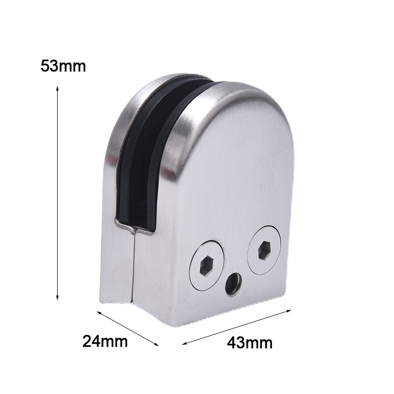 304 Stainless Steel Glass Clip Bracket For 8-10mm Glass For Corner Brackets