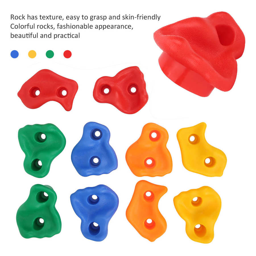 Colorful Practical Children Rock Climbing Holds Kids Rock Climbing Wall Holds Set Playground Equipment Accessory Kids Climbing