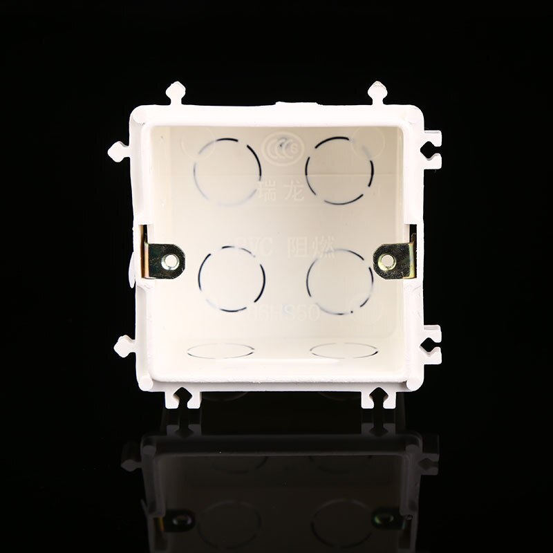 Wall Mounting Box Standard Light Touch Switch Cassette Junction Box Flame Retardant Wiring Back Box Wall Switch Concealed Bottom