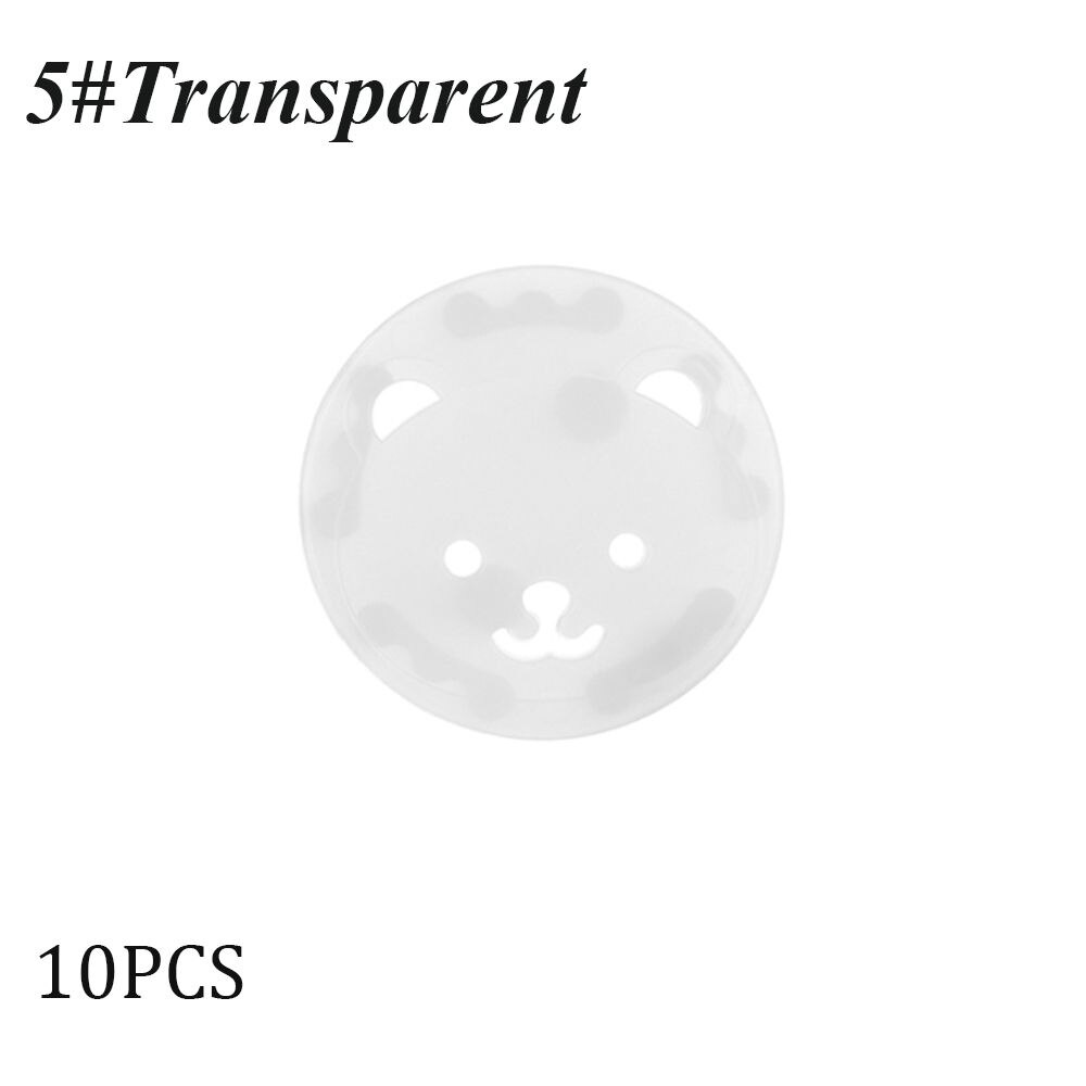 10pcs presa di corrente spina protettore coperchio 2 fori tondo Standard europeo protezione elettrica presa per bambini blocco di sicurezza in plastica: transparent-5