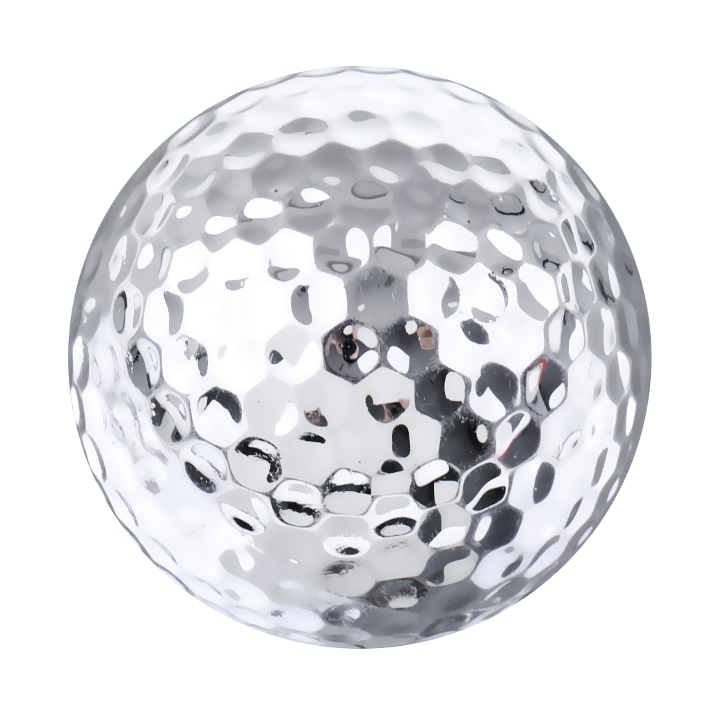 Practice Golf Balls Two Piece Balls For Golf Training Practice, Silver, 1 Piece