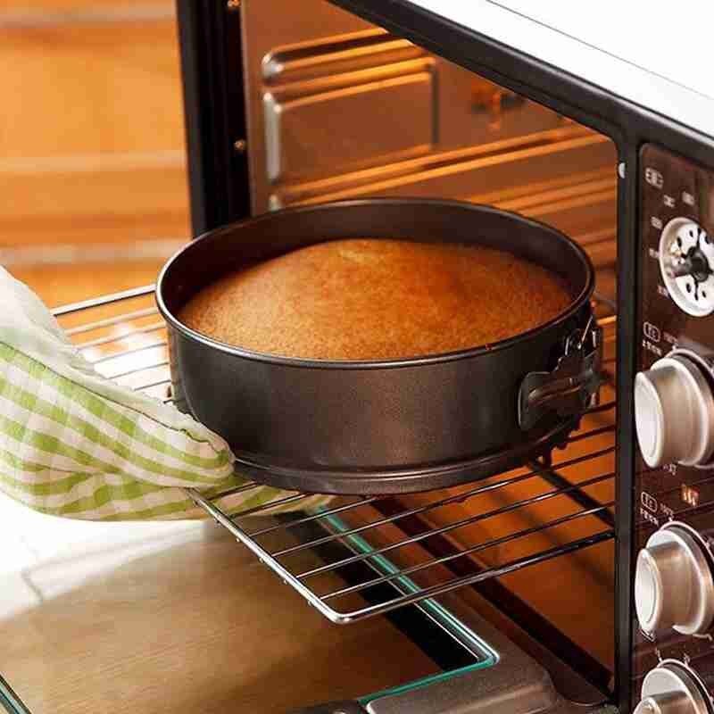 7 Inch Round Baking Dish Non Stick Removable Base Tray Carbon Steel Bake Tin Pan Bakeware Kitchen Cake Mold Round Baking Dish