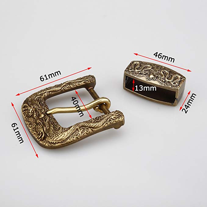 Hebilla de cinturón de latón macizo, apta para cinturones de 3.8-40cm anchos, para jeans, para hacer tú mismo, para cinturones, accesorios de cuero para manualidades.