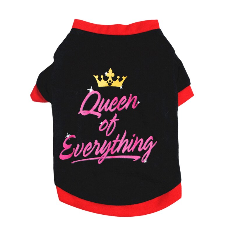 Classic Sphynx Cat T Shirt Shirts Spring Autumn Pet Clothes for Cats Gotas Katten Kedi Vest Dog mascotas Clothing vetement chat: XS-suit 0.6-1.2kg / Black Crown