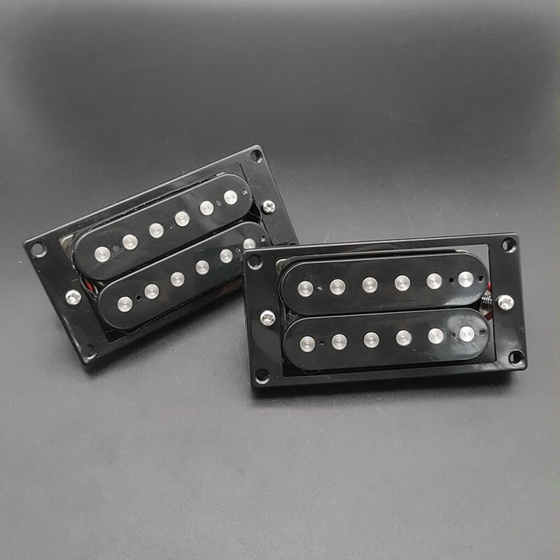 Electric Guitar Pickup Humbucker Double Coil LP Electric Guitar Pickups 50/52mm Neck Bridge Pickup with installing Frame: Red