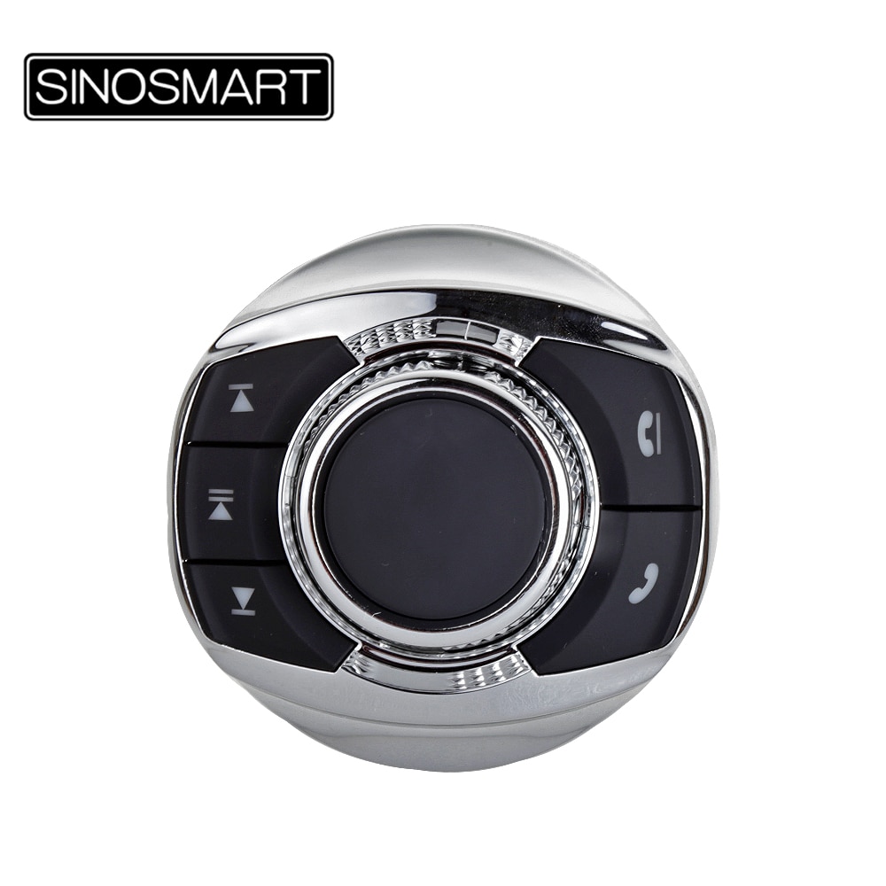 SINOSMART Keys Remote Control Buttons SWC w/ LED Universal Smart Car Steering Wheel Controller Wireless for Navigation Player
