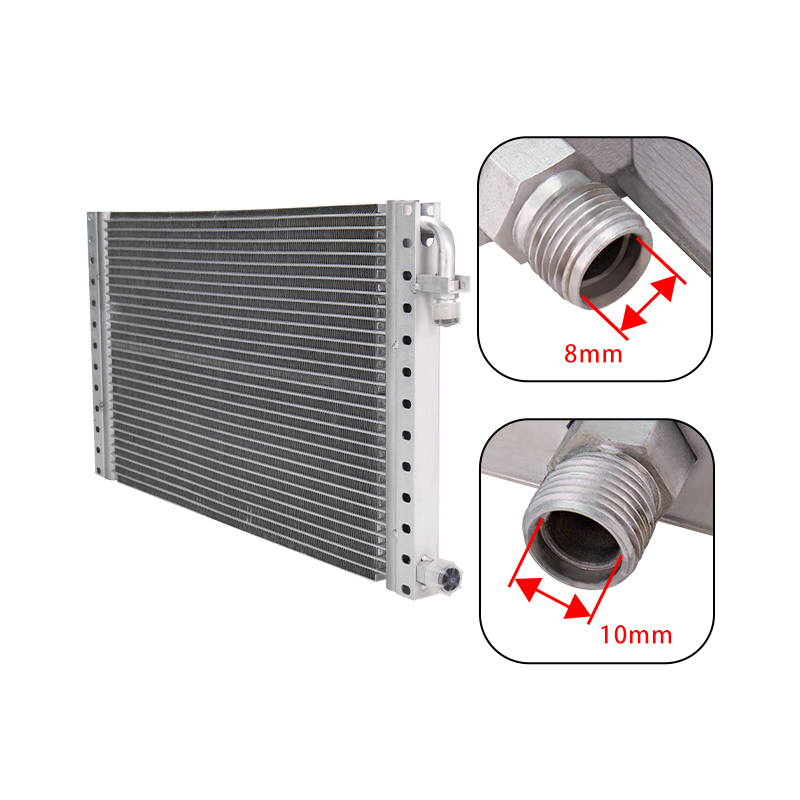 Universal Aluminum Radiator Parallel Flow Condenser 12" x 23" x 20mm for Classic Muscle Car Street rod Truck