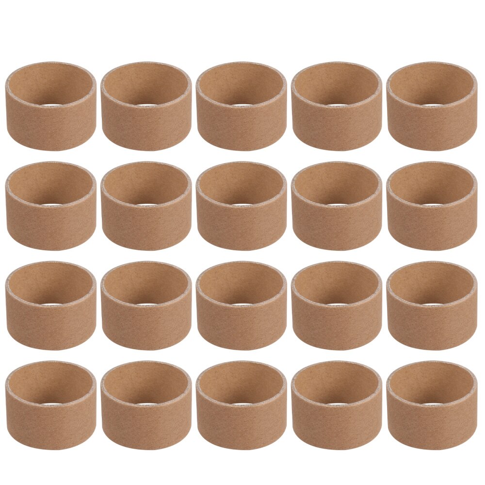 20Pcs Children DIY Craft Paper Rolls Round Brown Painting Cardboard Tubes: Brown 2