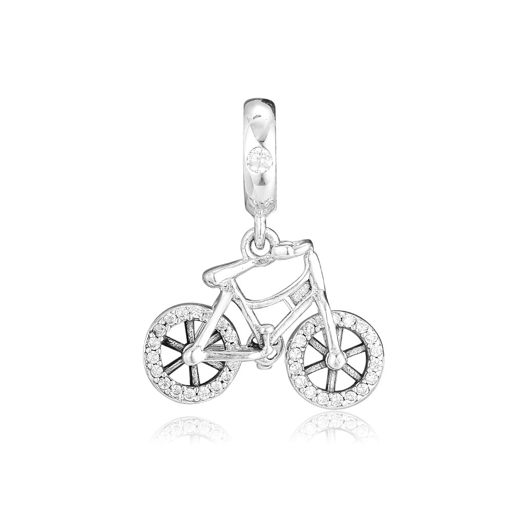 Fit 925 Zilveren Originele Bedels Armbanden Fiets Dangle Charm Bead Hanger Voor Sterling Originele Bangle Sieraden Maken Diy