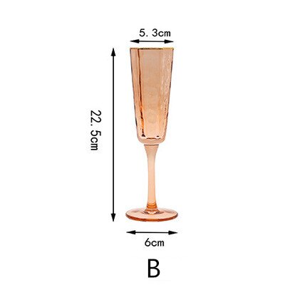 Kieliszek robić wina młotek kieliszek robić szampana bezołowiowa luksusowa złota krawędź kubek wody czerwone wino czara Whisky koktajl akcesoria robić baru domowego: B