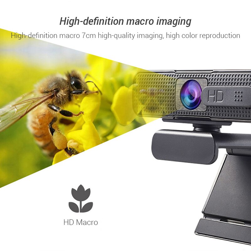 Autofocus Webcam 1080P HD USB Camera per Computer PC Web Camera con microfono Webcamera HD Video Ashu H701 Web Cam per PC